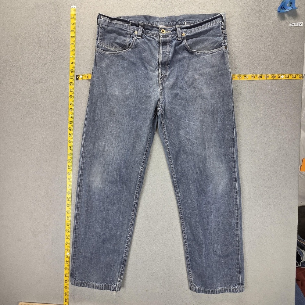 Vintage Levis Jeans Mens Blue Medium Wash Relaxed Button Fly Fits 36x28